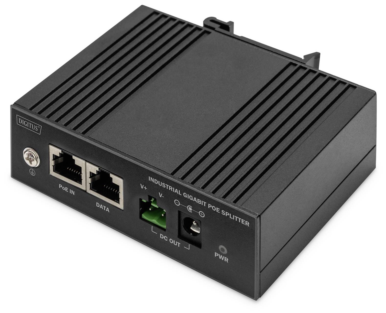 DIGITUS Splitter POE Industrial 802.3at/af DIN   60W Splitter