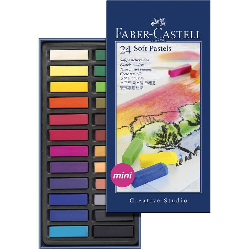 FABER-CASTELL Softpastellkreiden CREATIVE STUDIO, 24er Etui