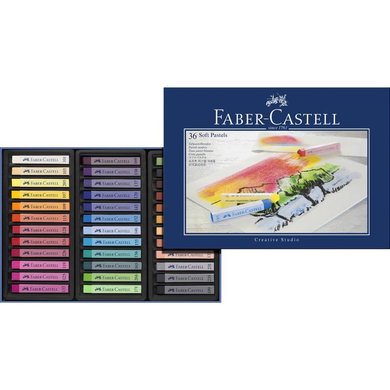 FABER-CASTELL Softpastellkreiden 36er Kartonetui