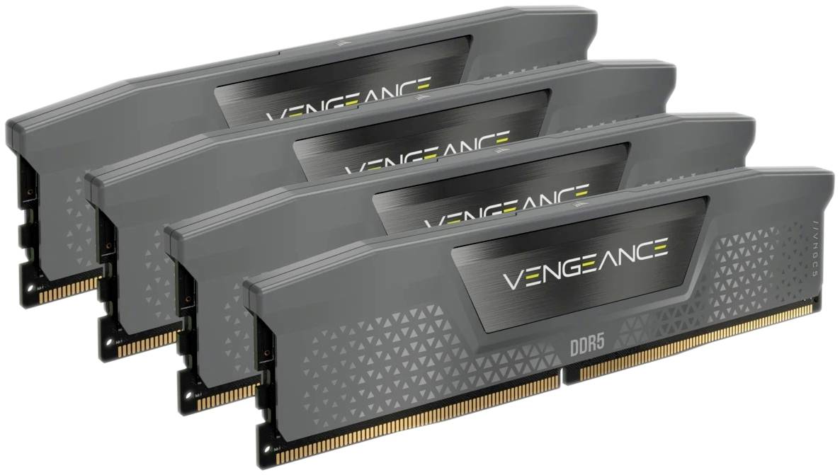 DDR5 64GB PC 6000 CL36 CORSAIR KIT (4x16GB) VENGEANCE Grey retail - CMK64GX5M4B6000Z36