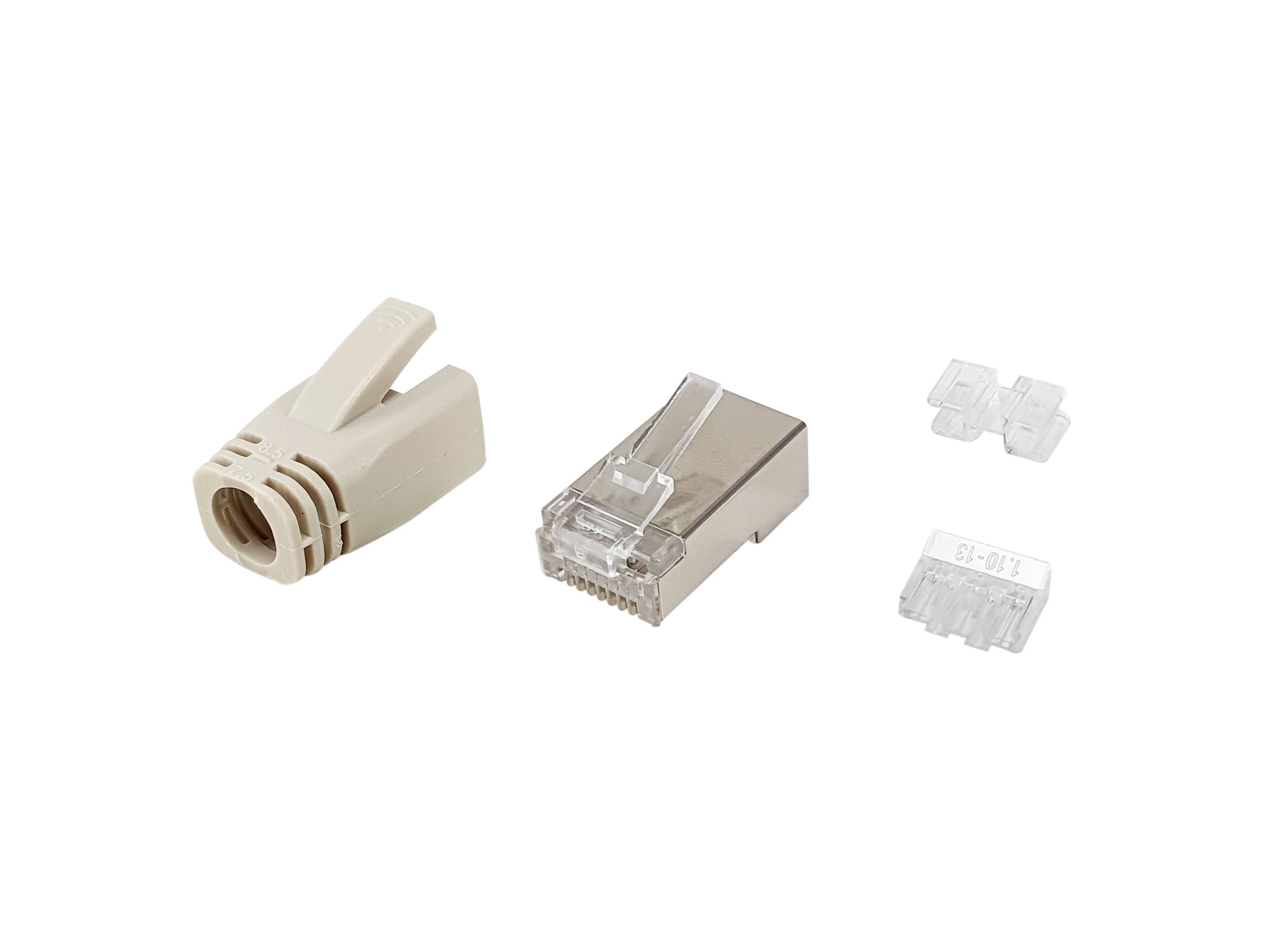 Equip Steckverbinder Cat6A RJ45 100er Set UTP geschirmt - 121182