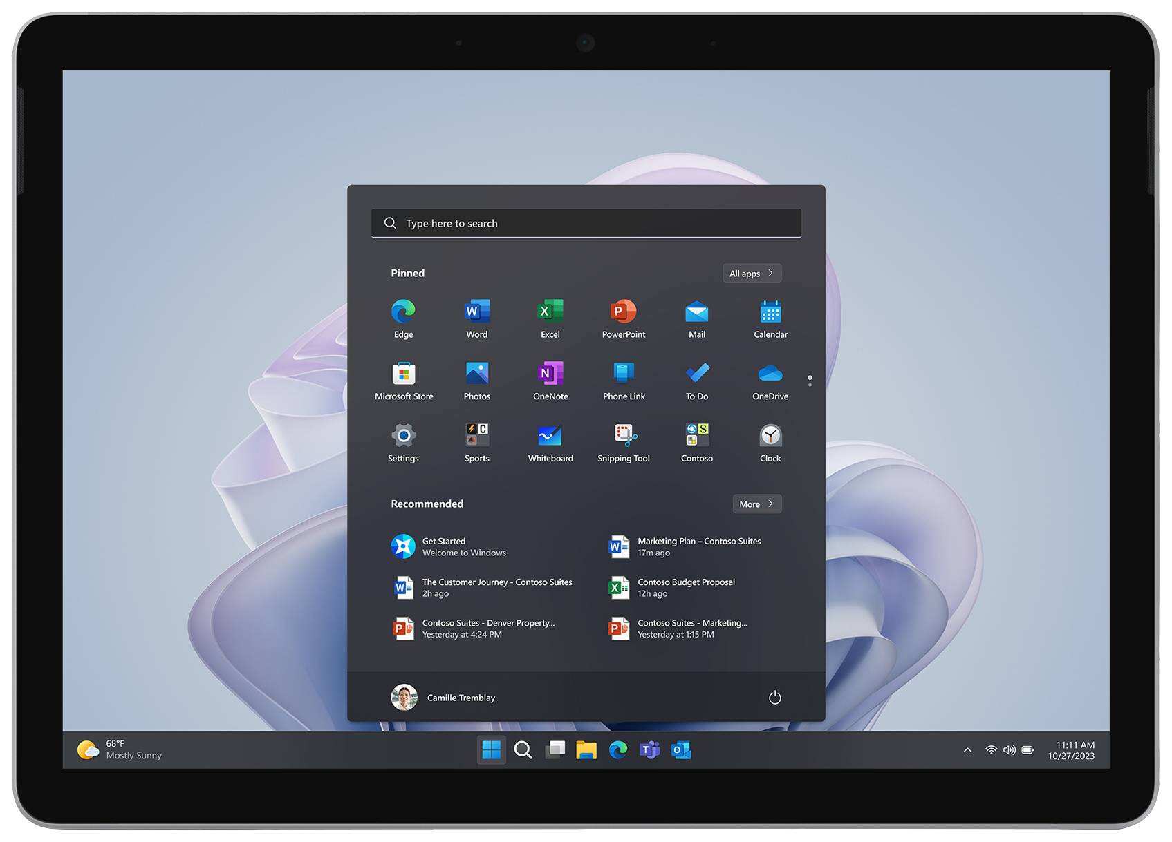 Microsoft Surface Go4 256GB (N200/8GB) Platinum DE/AT W11P