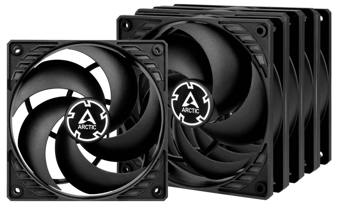 ARCTIC Lüfter 120*120*25 P12 Max PWM regulated (Black) 5Pack