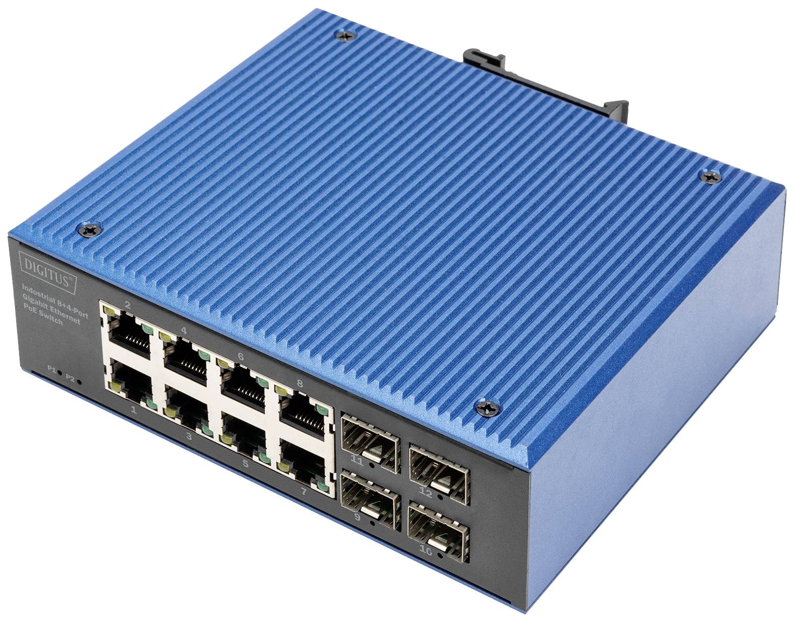 DIGITUS Switch 8+4 -Port Gigabit Ethernet PoE - DN-651153