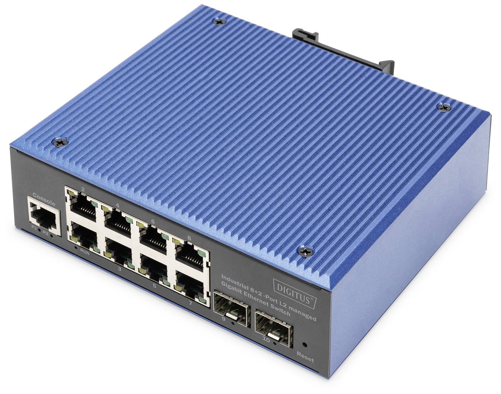 DIGITUS Switch 8+2 -Port L2 managed Gigabit Ethernet FPC - DN-651156
