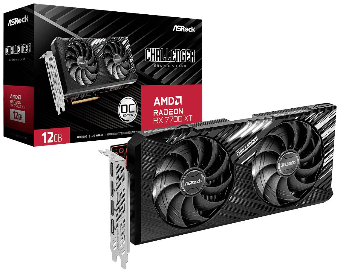 ASRock RX7700XT CL 12GO 12GB DDR6 HDMI/3xDP - 90-GA4QZZ-00UANF