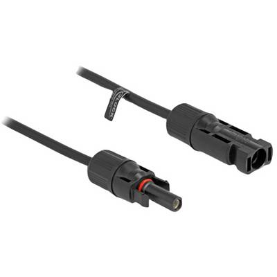 DELOCK DL4Solar Kabel 4mm  Stecker zu Buchse 1m schwarz