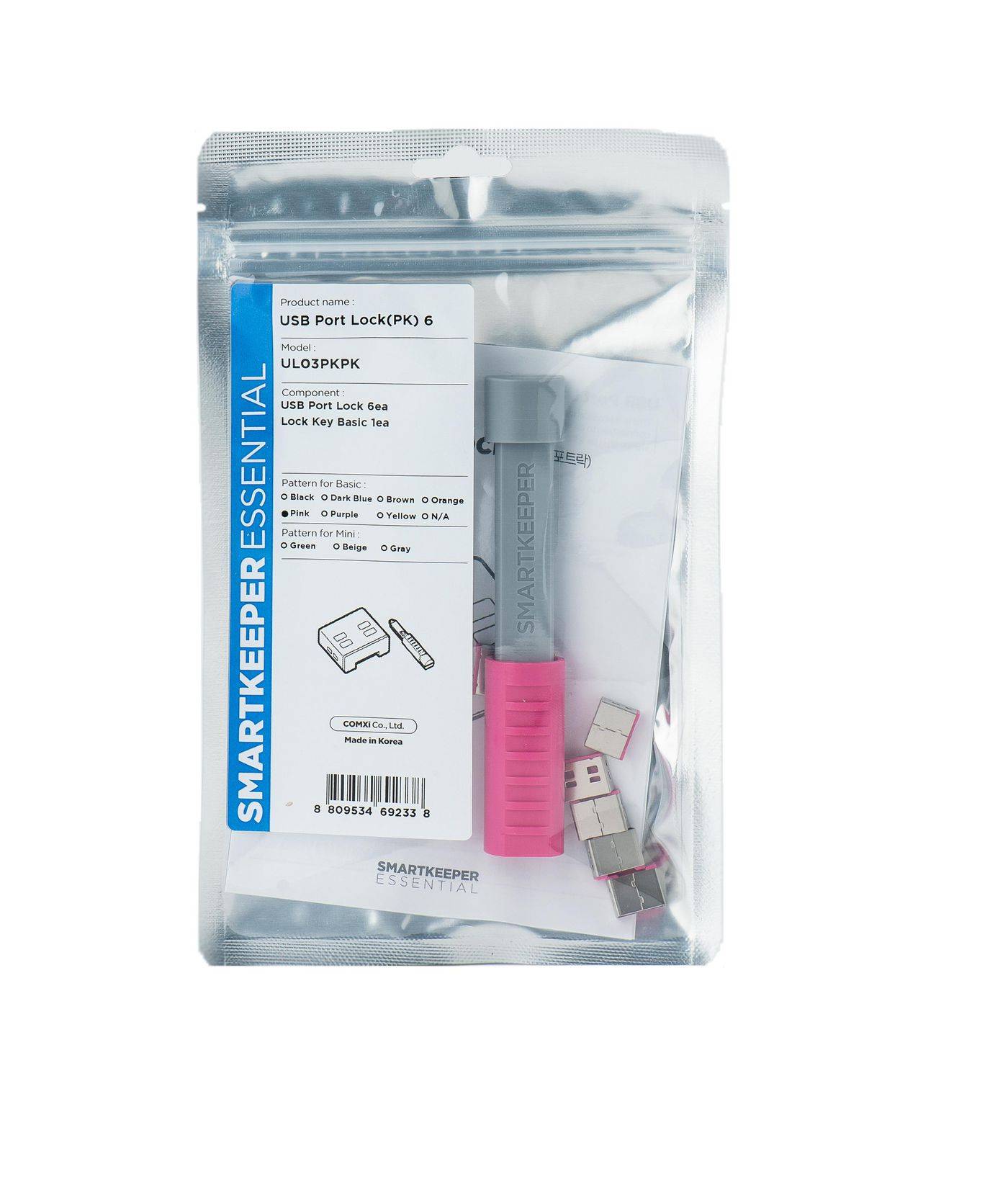 SmartKeeper Basic USB-A Port Blocker pink 6 Stk.+Key SmartKeeper Basic USB-A Port Blocker pink 6 Stk.+Key