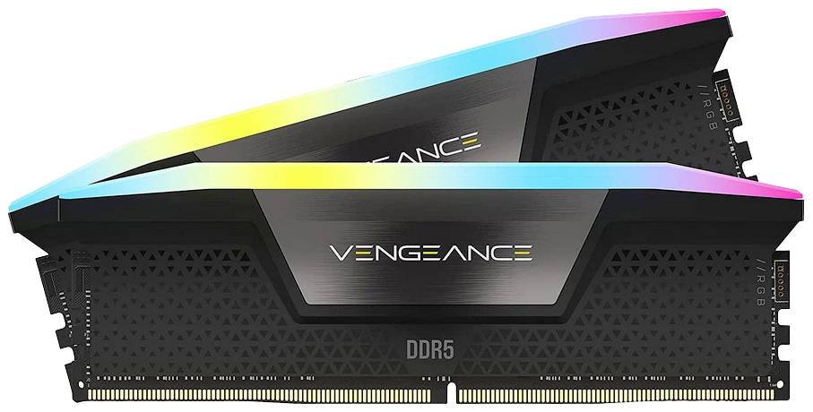 0840006679660 - Vengeance RGB DDR5-5600 - 64GB - CL40 - Dual Channel (2 Stück) - Unterstützt Intel XMP - Schwarz mit RGB 0840006679660 - Vengeance RGB DDR5-5600 - 64GB - CL40 - Dual Channel (2 Stück) - Unterstützt Intel XMP - Schwarz mit RGB