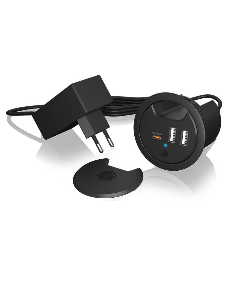 4250078173670 - Tischladegerät IcyBox für mit Power Delivery & Quick Charge retail 4250078173670 - Tischladegerät IcyBox für mit Power Delivery & Quick Charge retail