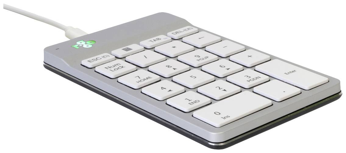 R-Go Nummernblock Numpad Break verkabelt weiß - RGOCONMWDWH