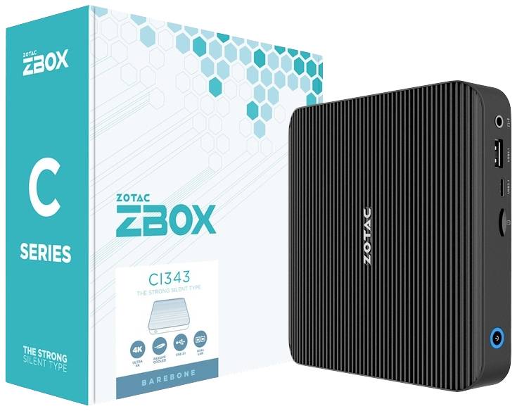 Zotac ZBOX-CI343-BE    N100  Intel DDR5 HDMI DP passiv Barebones