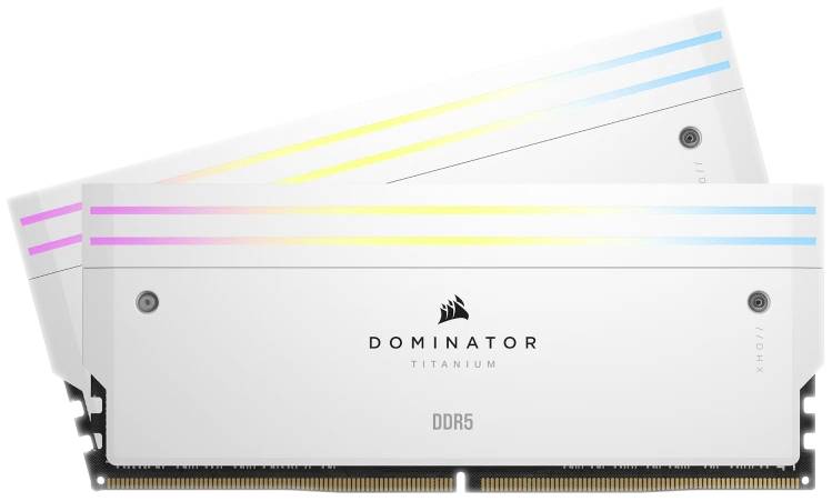 DDR5 32GB PC 7000 CL34 CORSAIR KIT (2x16GB) DOMIN. T RGB Wh retail - CMP32GX5M2X7000C34W