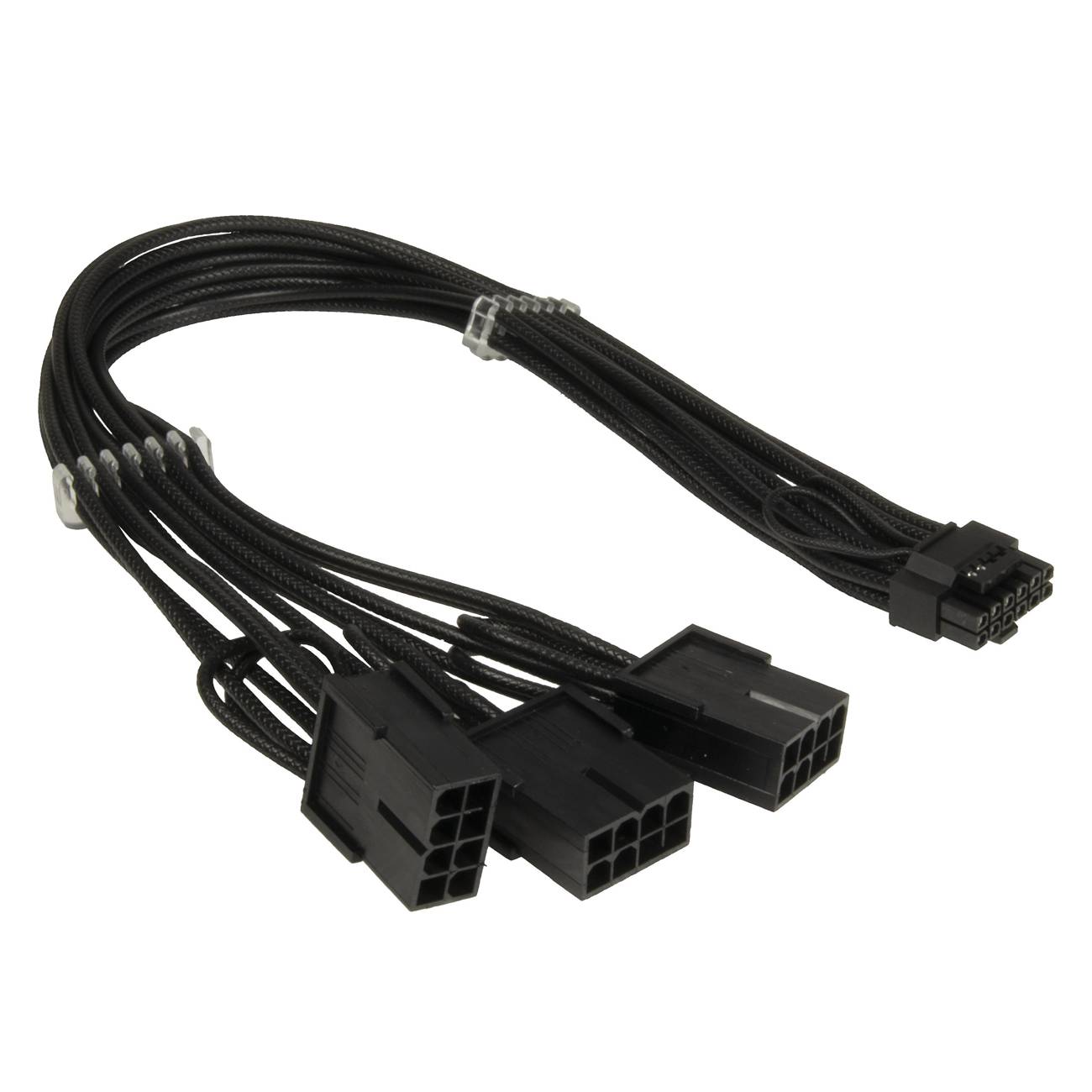 Inter-Tech Adapter GPU-02 (12pin) auf 3x8pin PCIe, 34cm Adapter