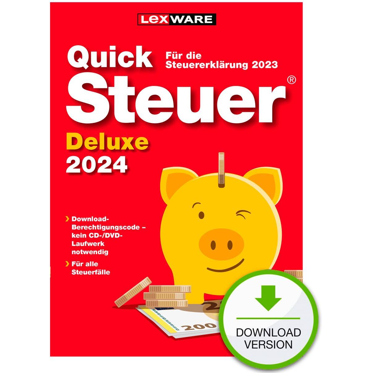 Lexware ESD QuickSteuer DELUXE 2024 Download - 06815-2015