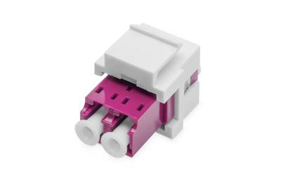 DIGITUS LWL Kupplung LC/LC Multimode-OM4 Dupl.Keystone-Modul DIGITUS LWL Kupplung LC/LC Multimode-OM4 Dupl.Keystone-Modul