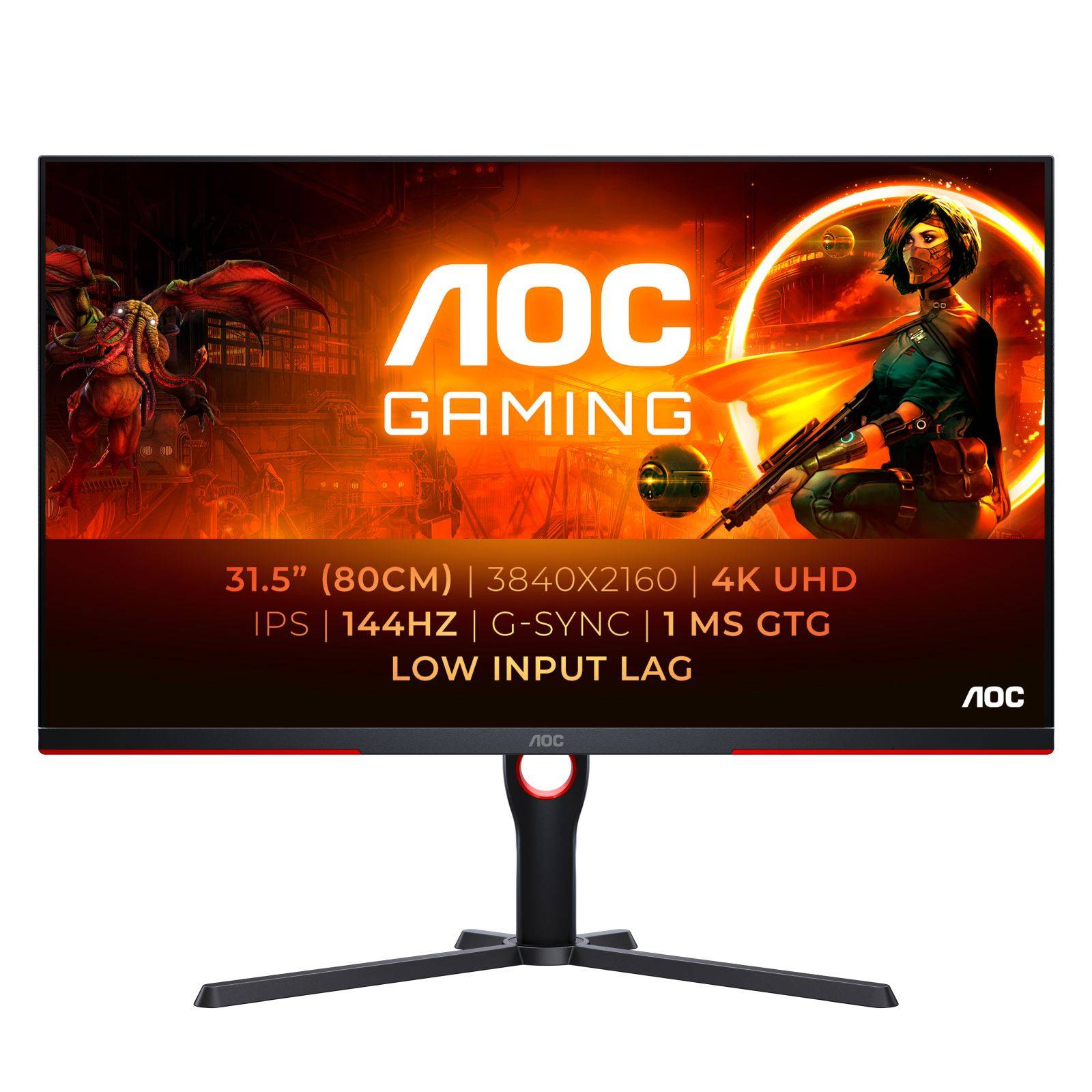 AOC 81,3cm (31,5) U32G3X   16:09 2xHDMI+2xDP IPS 4K Lift bl retail