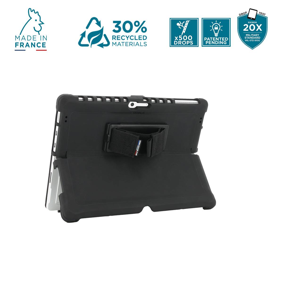 Mobilis PROTECH Case 360 handstr.+kickstand SurfacePro8/9/11 Tablettaschen