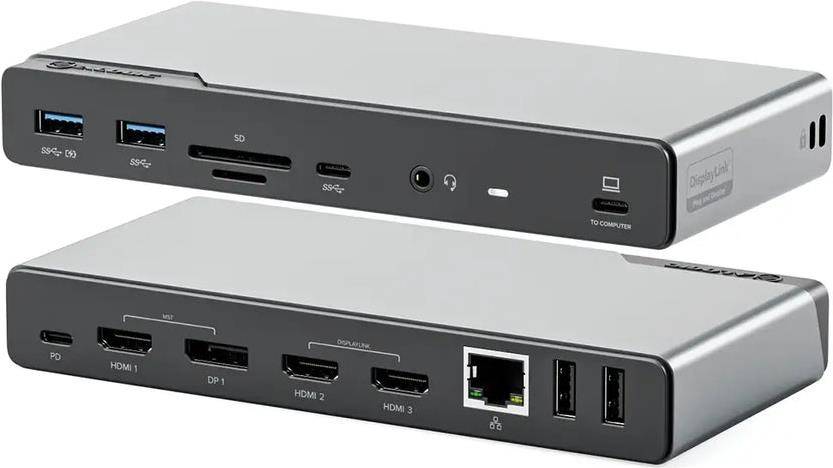 Alogic Dockingstation USB-C 16 in 1 Quad Display 85W PD, DUCDV4 (BILD1)