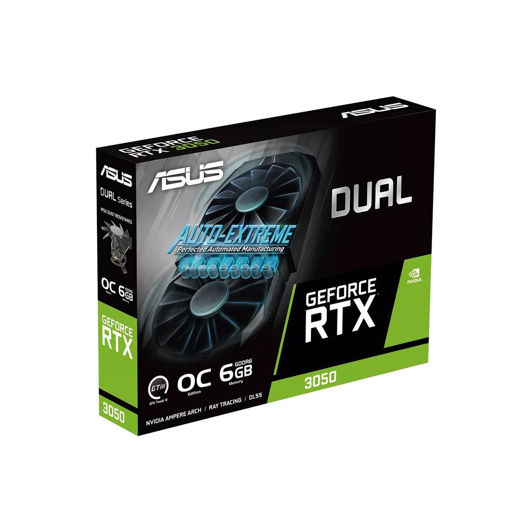 ASUS DUAL-RTX3050-O6G 6GB GDDR6 HDMI DP ASUS DUAL-RTX3050-O6G 6GB GDDR6 HDMI DP