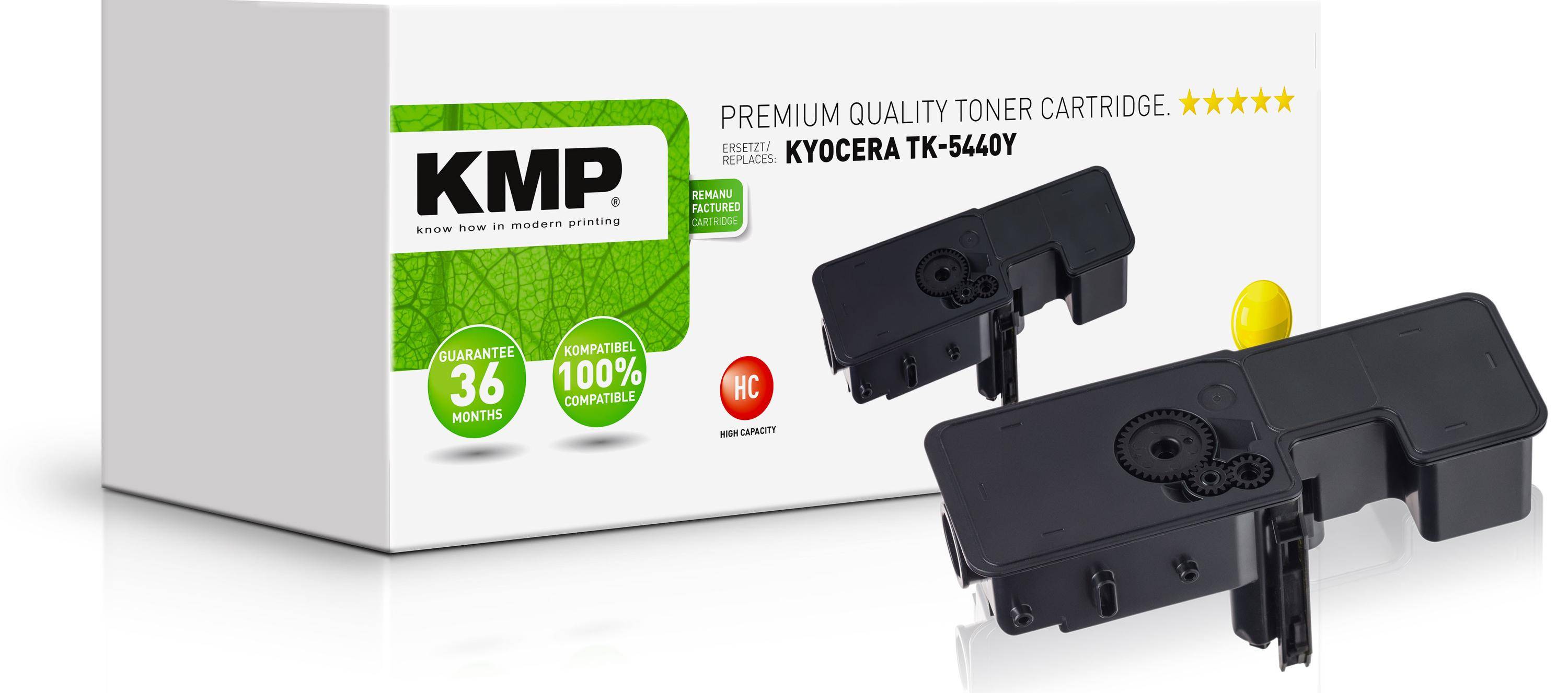 KMP Toner Kyocera TK-5440Y PA2100/MA2100 Serie yellow remanufactured
