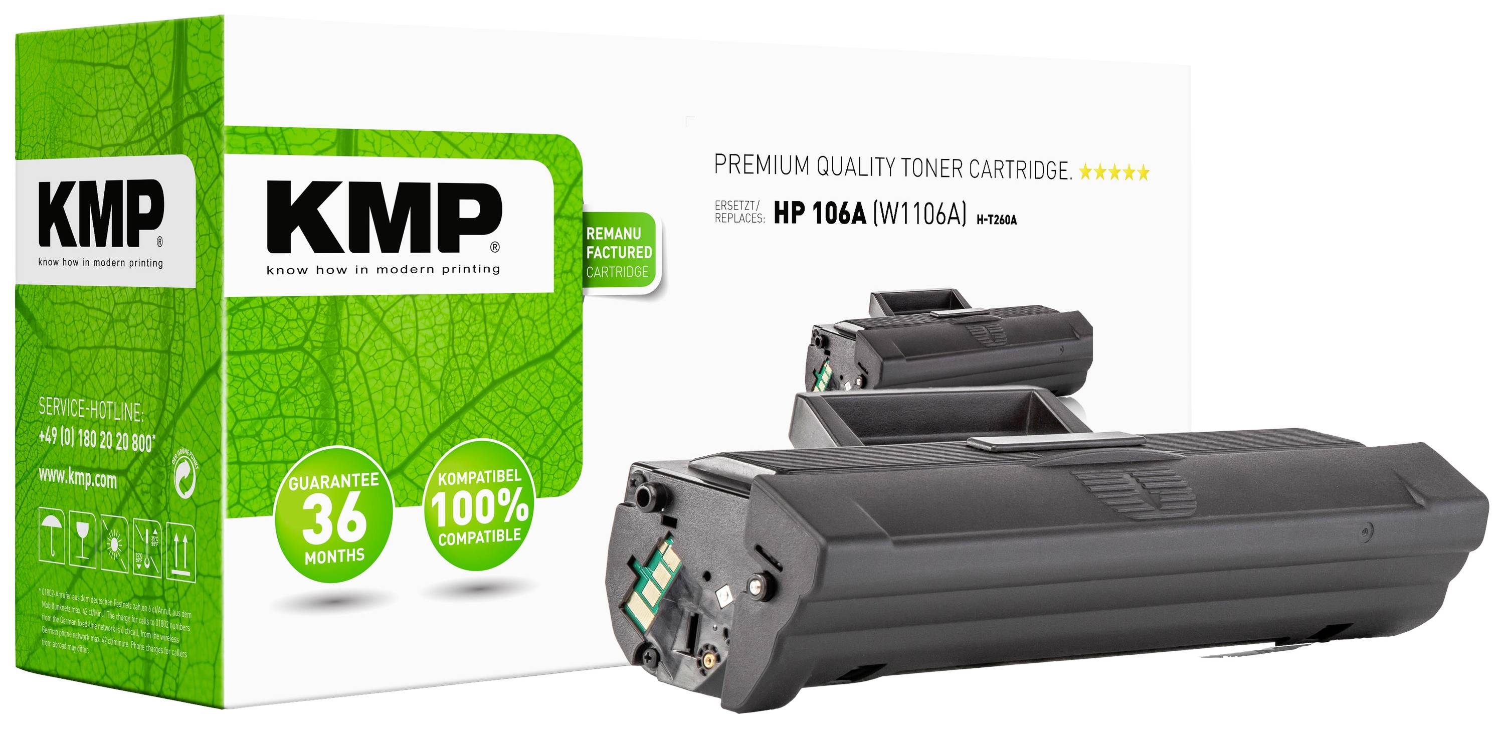 KMP Toner HP 106A W1106A 1000S black remanufactured - 2556,0000