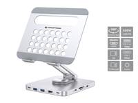 4015867236772 - DONN26G Tablet-Ständer mit 8-in-1-Dockingstation 360° drehbare Basis faltbar höhenverstellbar 4015867236772 - DONN26G Tablet-Ständer mit 8-in-1-Dockingstation 360° drehbare Basis faltbar höhenverstellbar