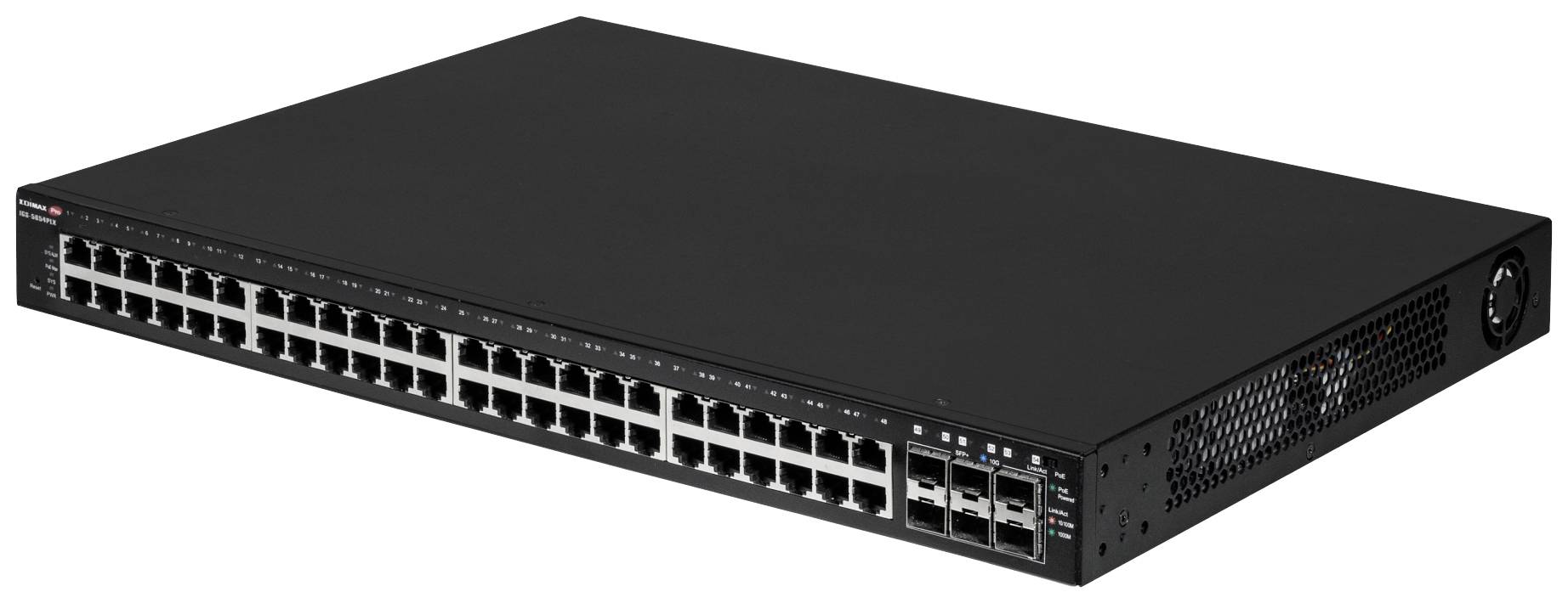 EDIMAX Switch Industrial 54-Port Gig. PoE+ mit 6x 10GbE SFP - IGS-5654PLX