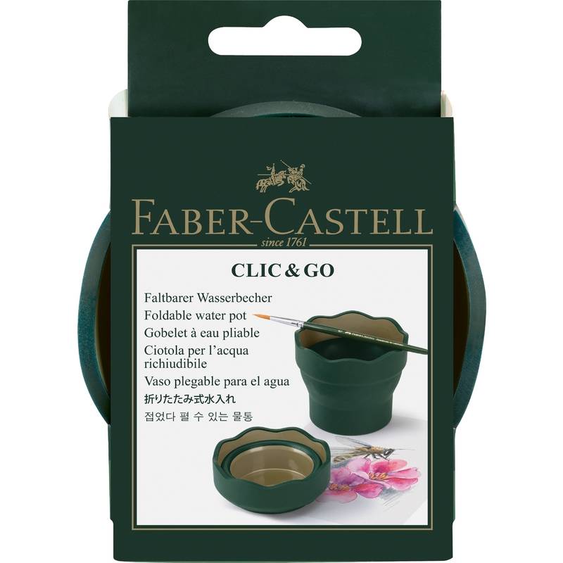 FABER-CASTELL Wasserbecher Clic&Go Art & Graphic Zeichnen,Malen,Basteln