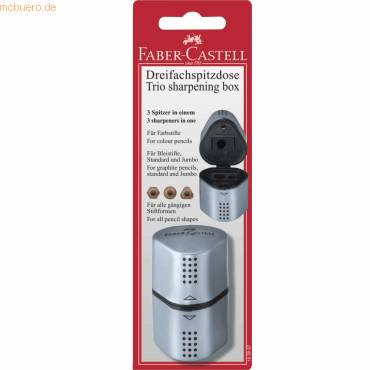 FABER-CASTELL Dreifachspitzdose Grip 2001 silber BK - 183897