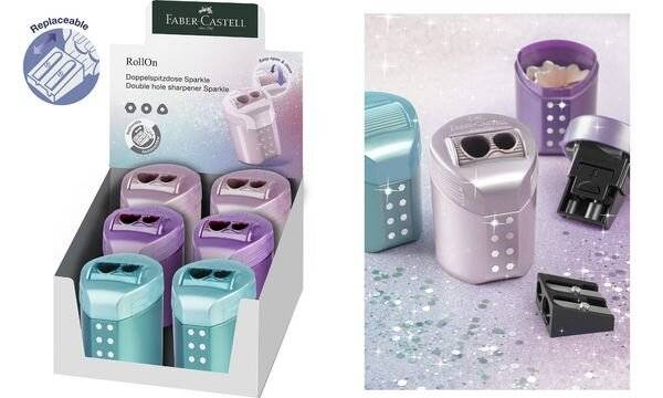 FABER-CASTELL Doppelspitzdose RollOn Sparkle - 183900
