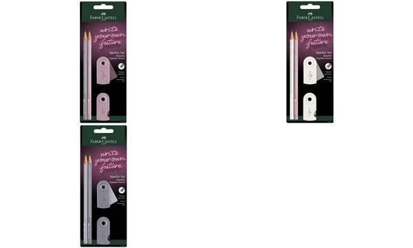 FABER-CASTELL Schreibset Sparkle rose shadows BK - 218480