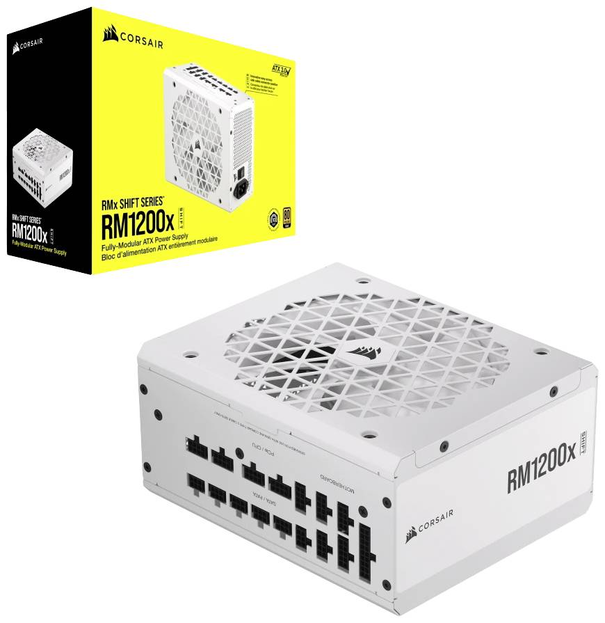 CORSAIR Netzteil 1200W RM1200x Shift White Modular 80+Gold - CP-9020276-EU