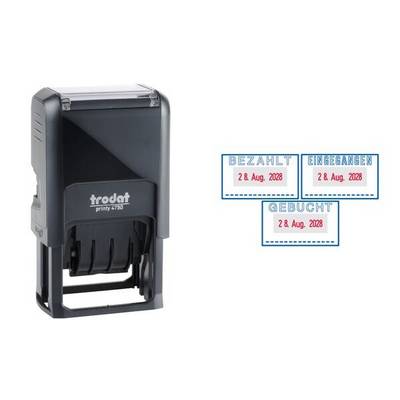 trodat Datumstempel Printy 4.0 /L1 mit Lagertext 4750 Datumstempel