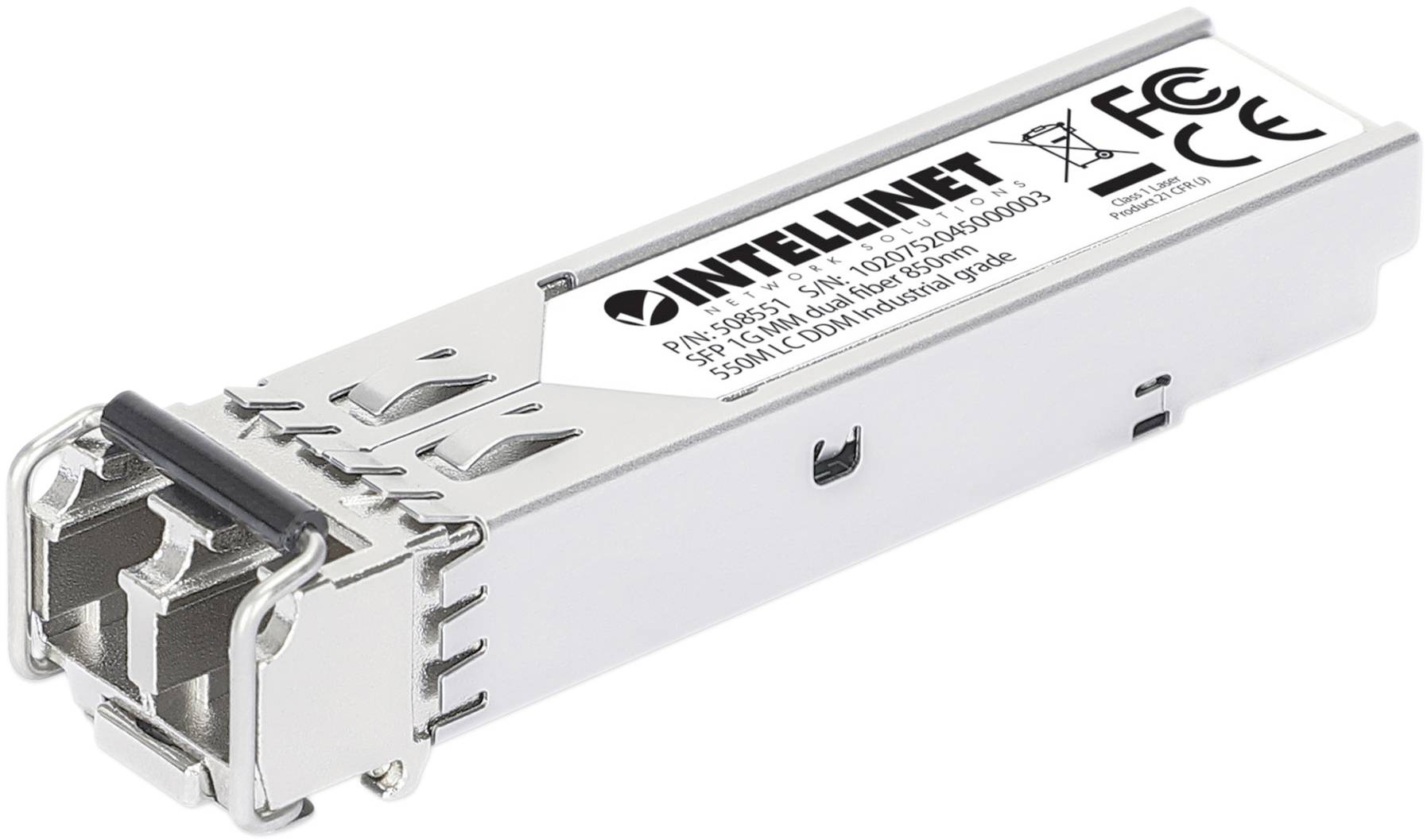 INTELLINET Mini-GBIC 1GBase-SX LC MM 550m MSA-Konform INTELLINET Mini-GBIC 1GBase-SX LC MM 550m MSA-Konform