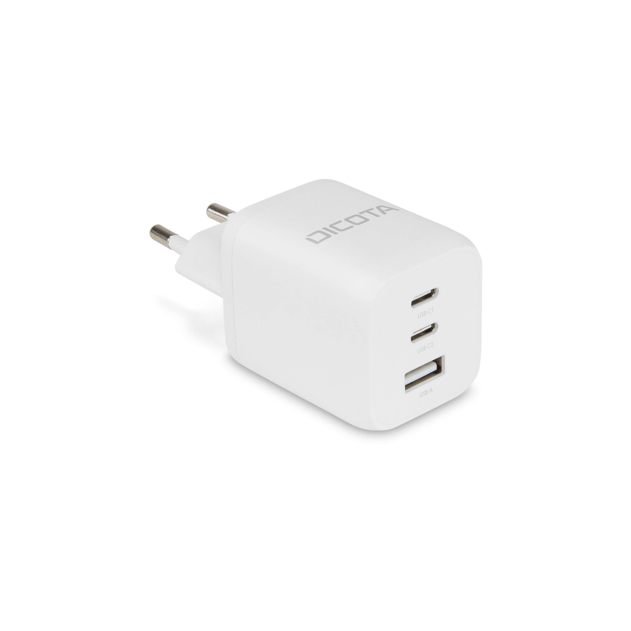 Dicota Compact 3-Port GaN Wall Charger (65W) EU white