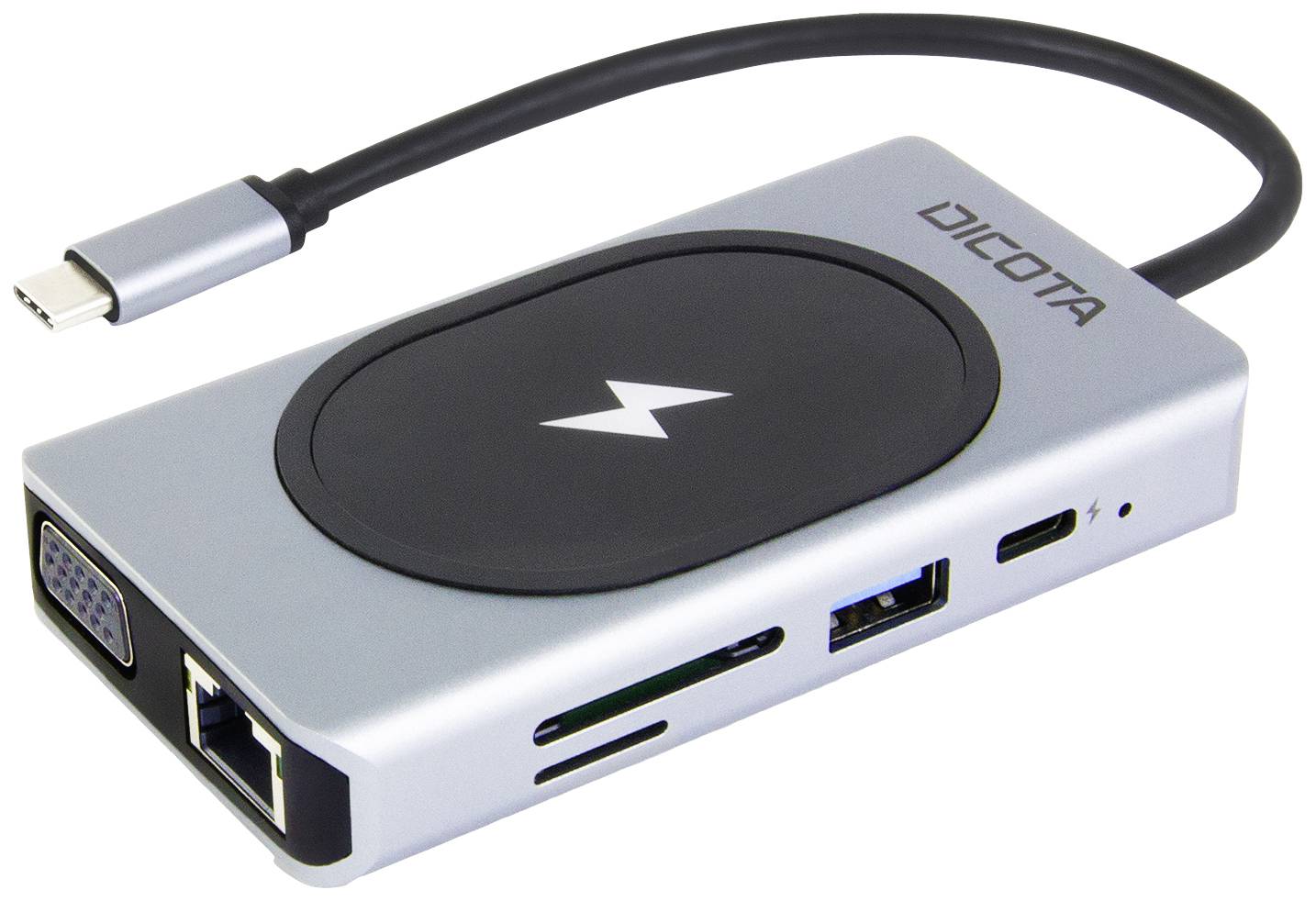 Dicota USB-C 10-in-1 Charging Hub 4K PD 100W silver