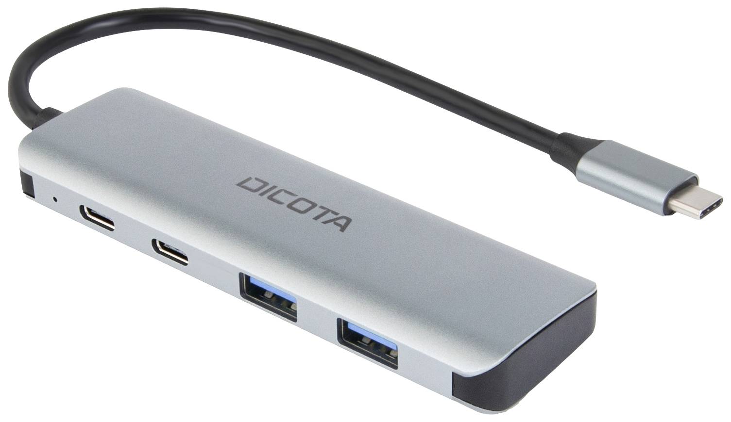 Dicota USB-C 4-in-1 Highspeed Hub 10 Gbps silver