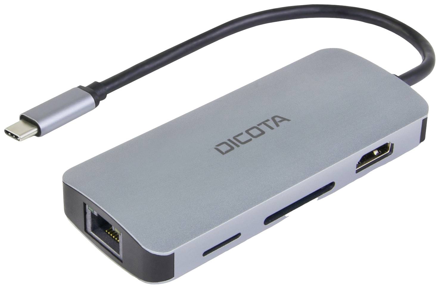 Dicota USB-C 8-in-1 Multi Hub 4K PD 100W silver