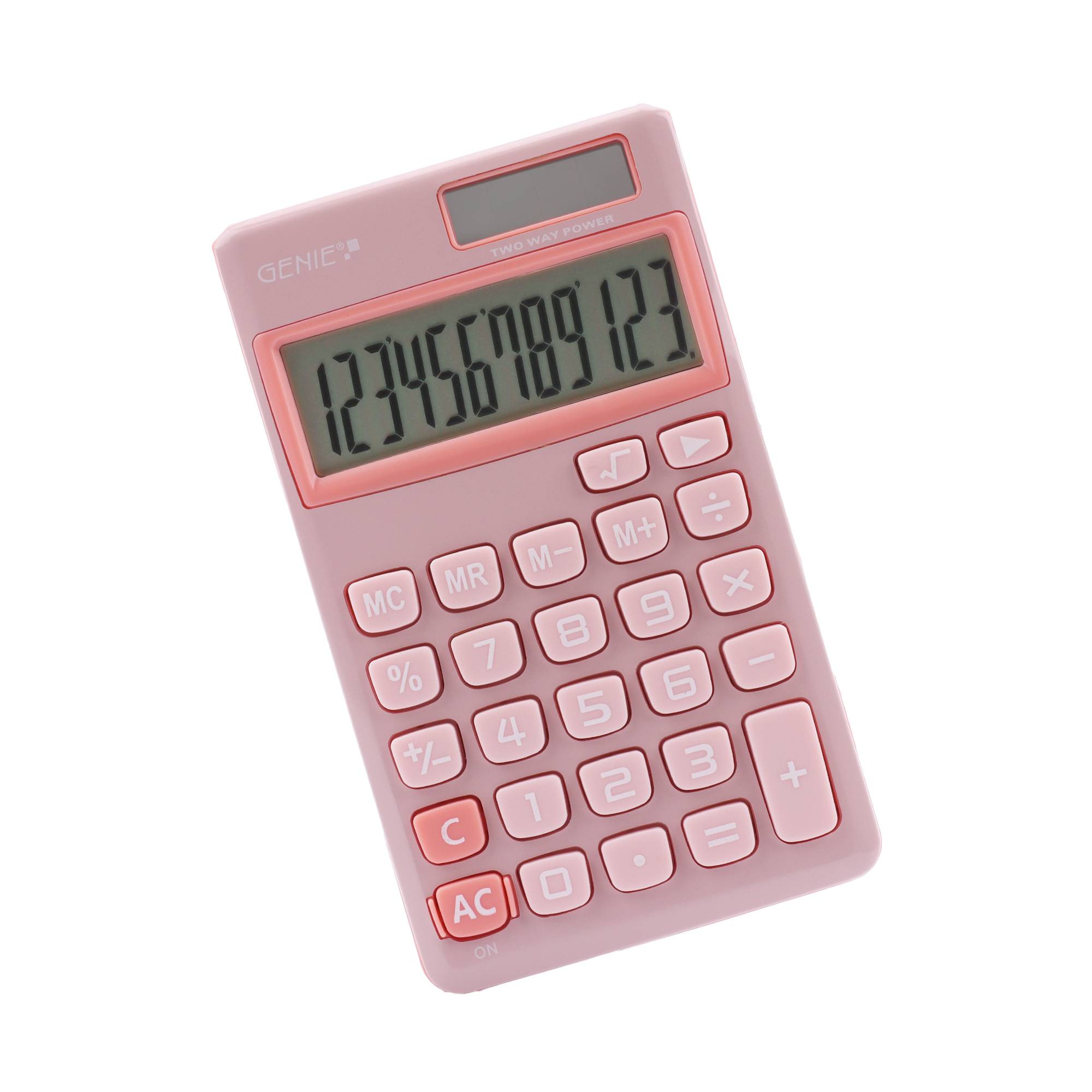 GENIE Taschenrechner 212P pink, Genie 12774 12774 (BILD1)