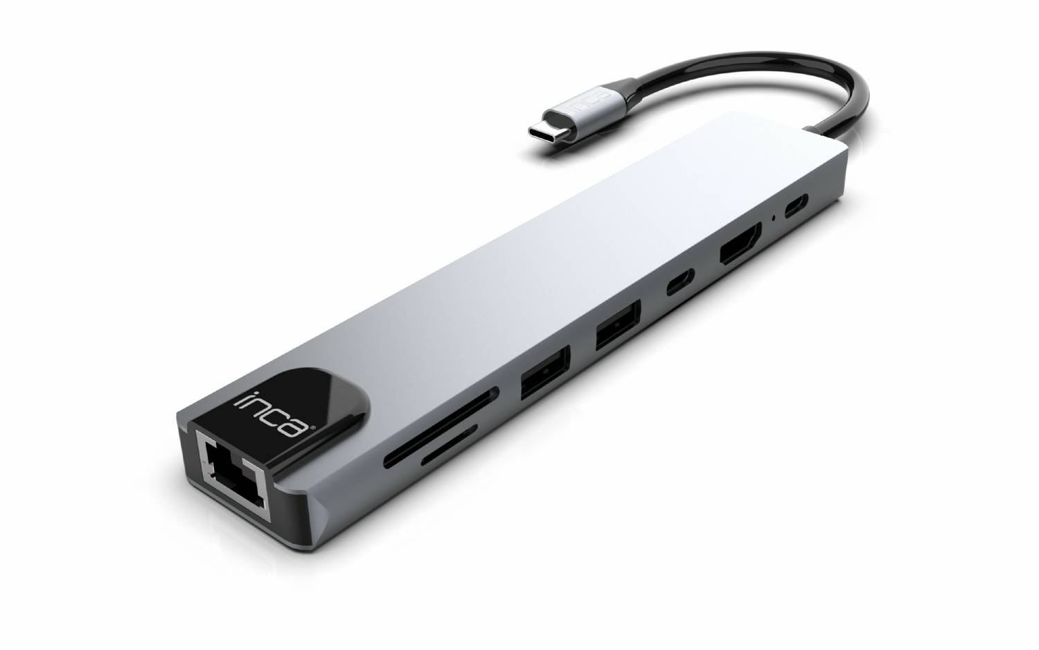 INCA Adapter ITPC-7T Typ C > 3XUSB-A, 1xRJ45, 1000mbps Adapter