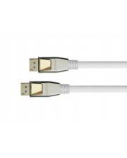 Python DisplayPort 2.0 Kabel Nylongeflecht weiß 2m - DP20-PY020W