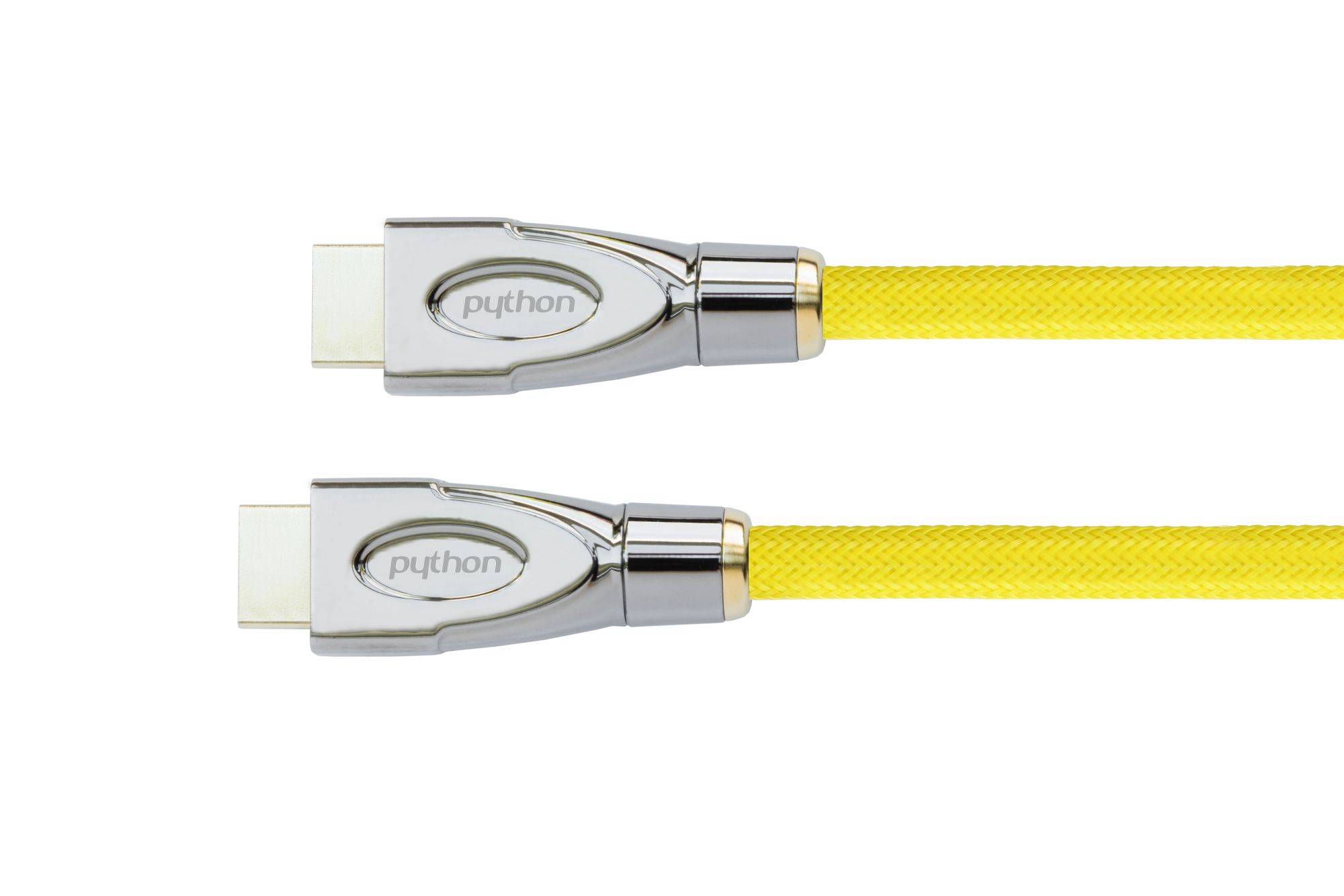 Python HDMI« 2.0 Kabel 4K2K Nylongeflecht gelb 1m - GC-M0026