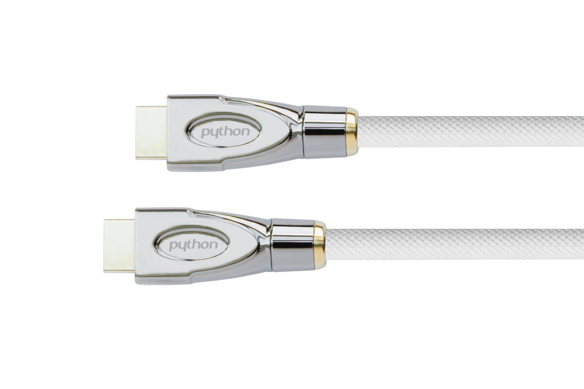 Python HDMI« 2.0 Kabel 4K2K Nylongeflecht weiß 1m - GC-M0161