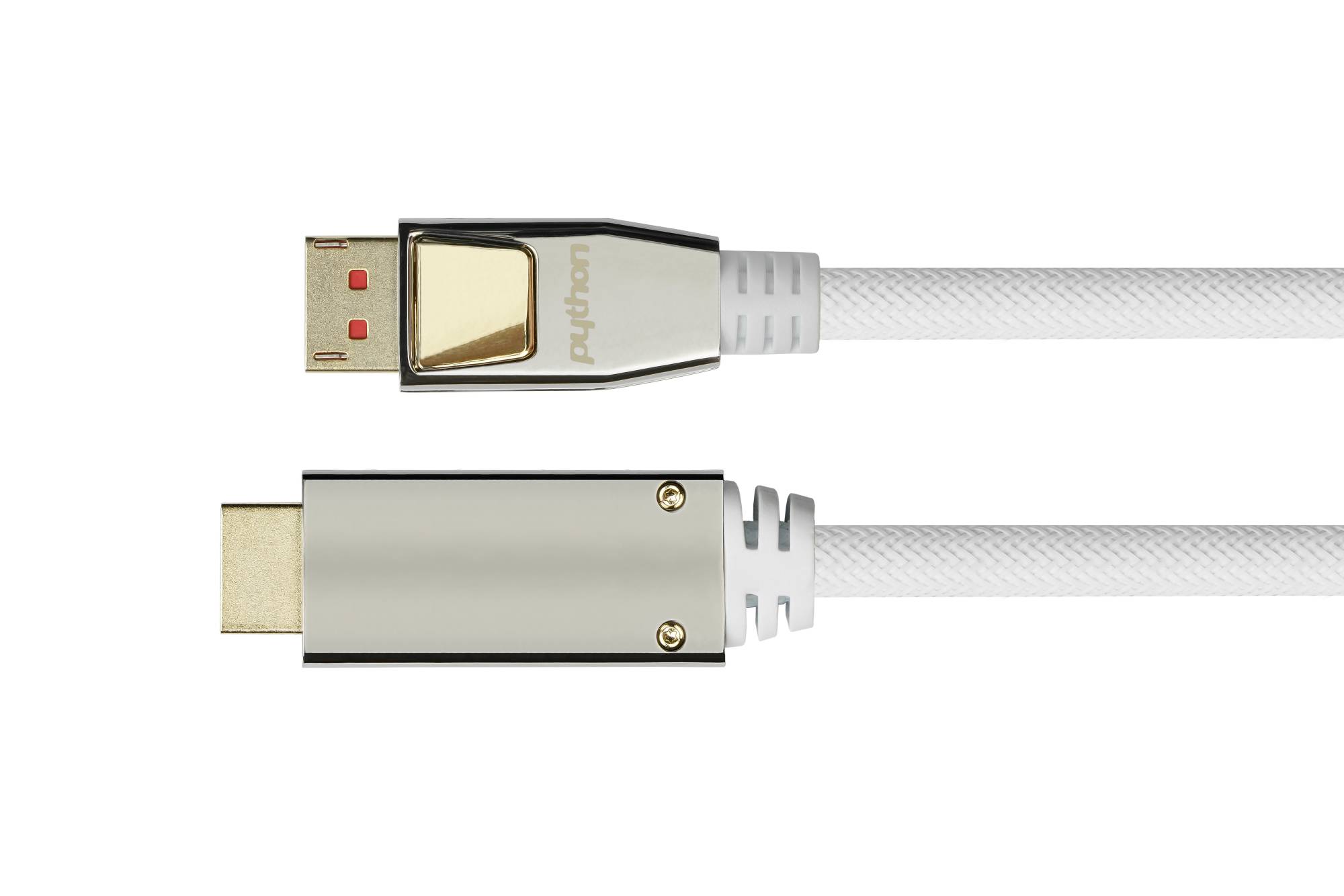 Python DisplayPort 1.4 an HDMI 2.0 Kabel Nylong. weiß 3m - GC-M0223