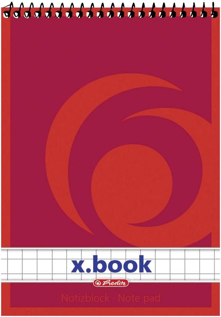 Herlitz Spiralnotizblock A7 50 Blatt kariert PapierBüroSchreibwar