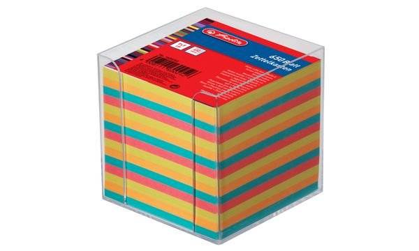 Herlitz Zettelkasten sw. 9x9cm 700Bl weiß avec Deckblatt 6Stk