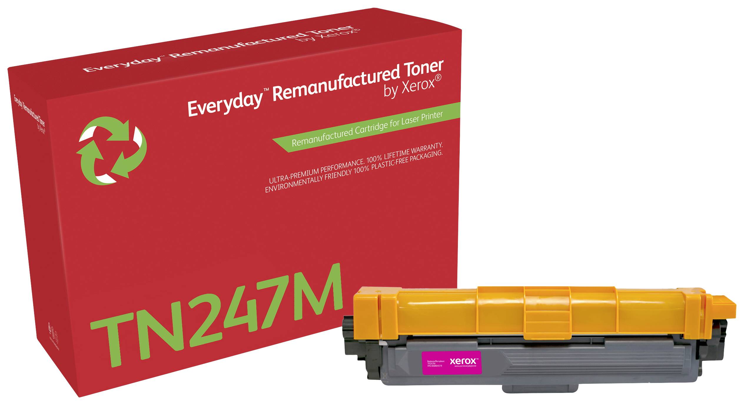 0095205035391 - Everyday - high capacity - magenta - compatible - remanufactured - toner cartridge (alternative for Brother TN247M) - Green World Alliance return programme - Tonerpatrone Magenta 0095205035391 - Everyday - high capacity - magenta - compatible - remanufactured - toner cartridge (alternative for Brother TN247M) - Green World Alliance return programme - Tonerpatrone Magenta