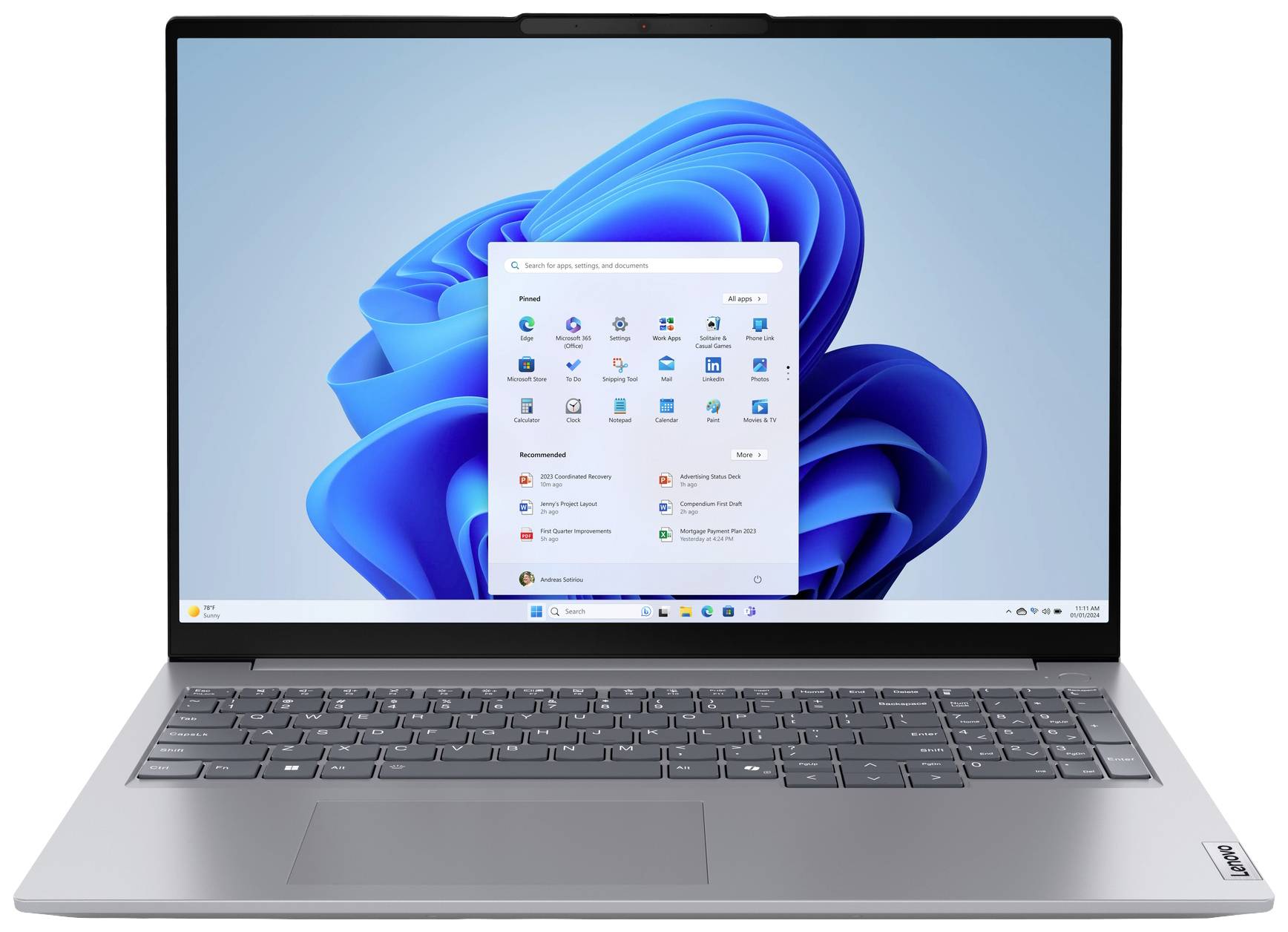 Lenovo ThinkBook 16 G7 16 Ultra7 155H 16/512 WUXGA W11P - 21MS004NGE