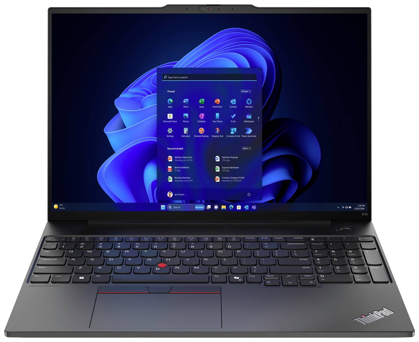 Lenovo ThinkPad E16 AMD G2 16 R7-7735HS 32/1TB WUXGA  (BILD1)